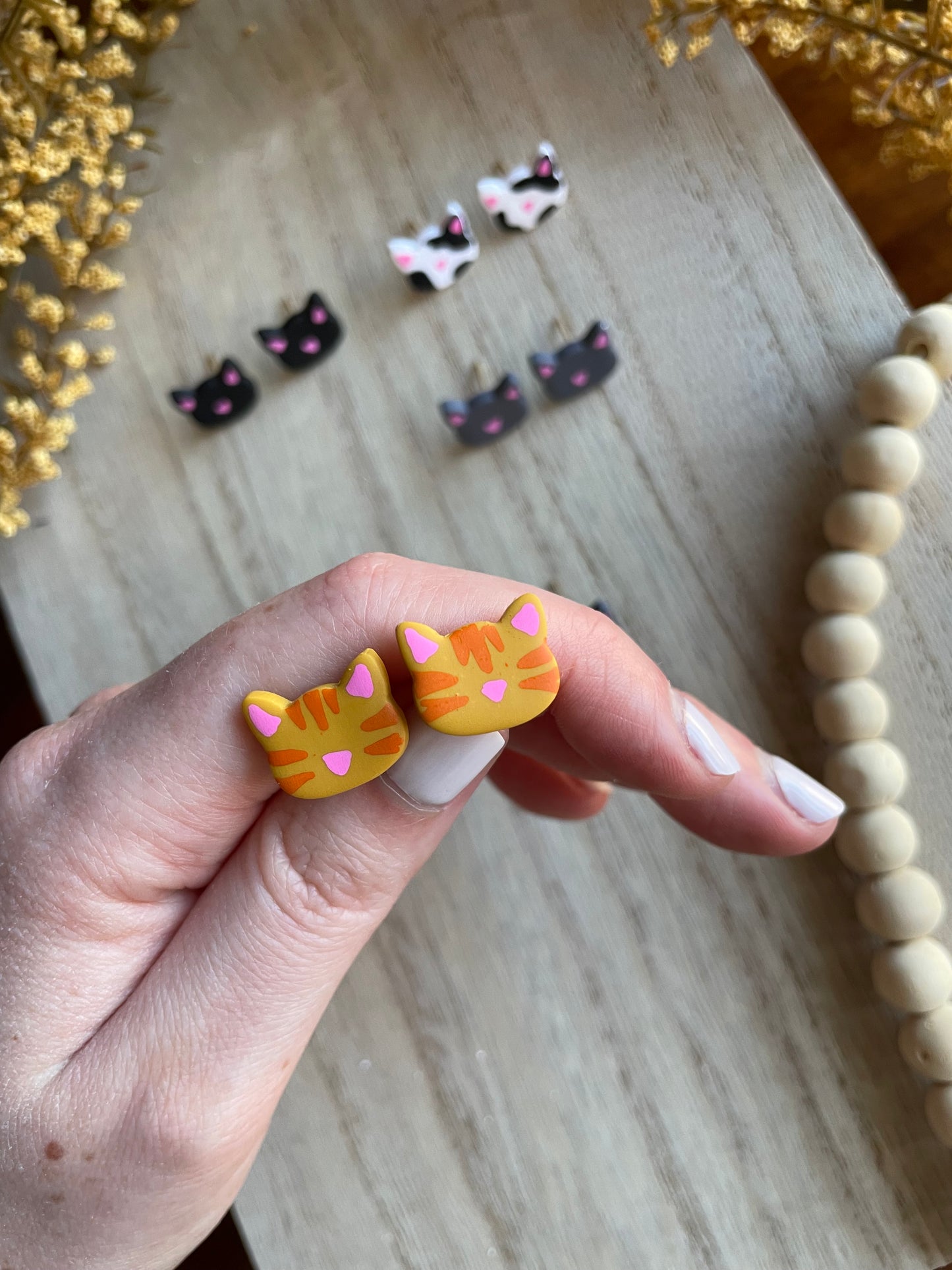 Karma is a Cat | Personalized and Unique Cat Stud Earrings | Perfect Gift for a Cat Lover