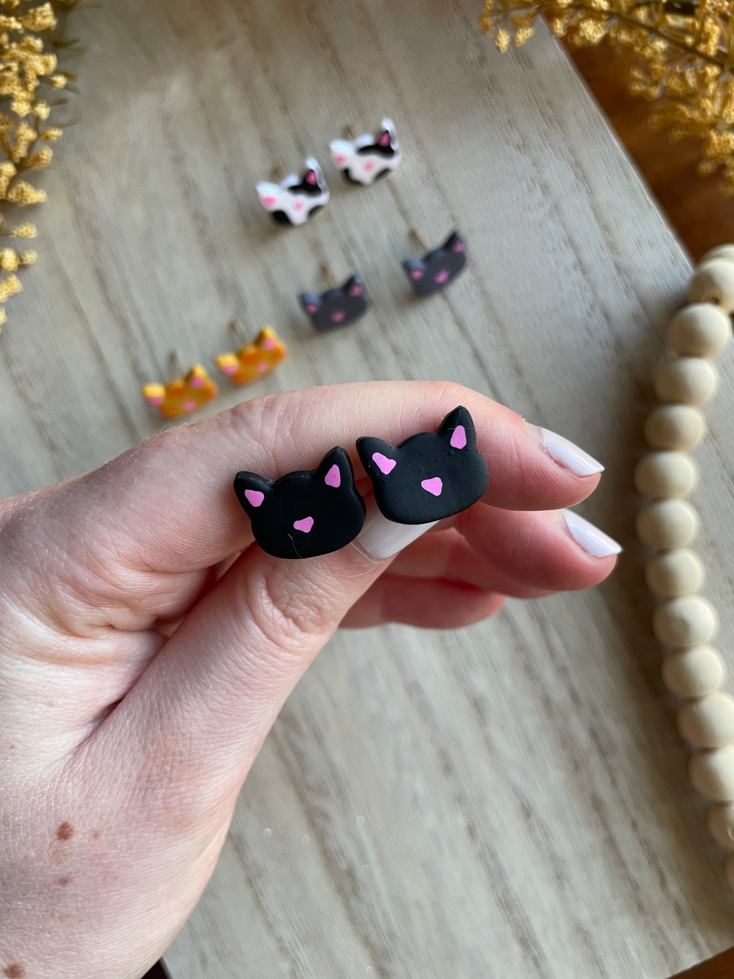 Karma is a Cat | Personalized and Unique Cat Stud Earrings | Perfect Gift for a Cat Lover