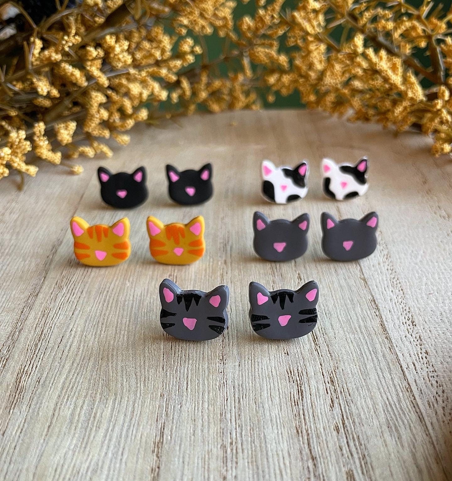 Karma is a Cat | Personalized and Unique Cat Stud Earrings | Perfect Gift for a Cat Lover