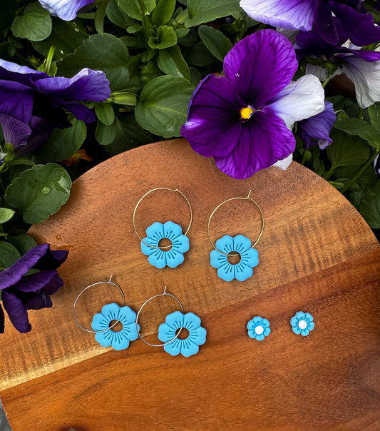 Flower Friends | Silver & Gold | Dangle & Stud