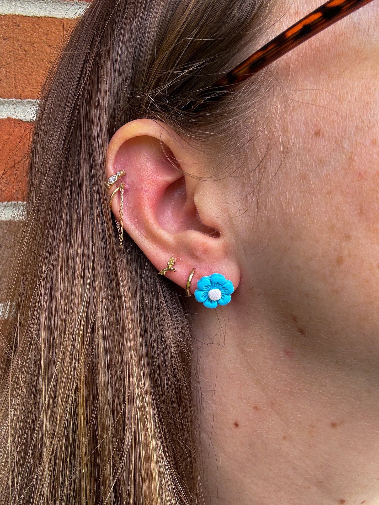 Flower Friends | Silver & Gold | Dangle & Stud
