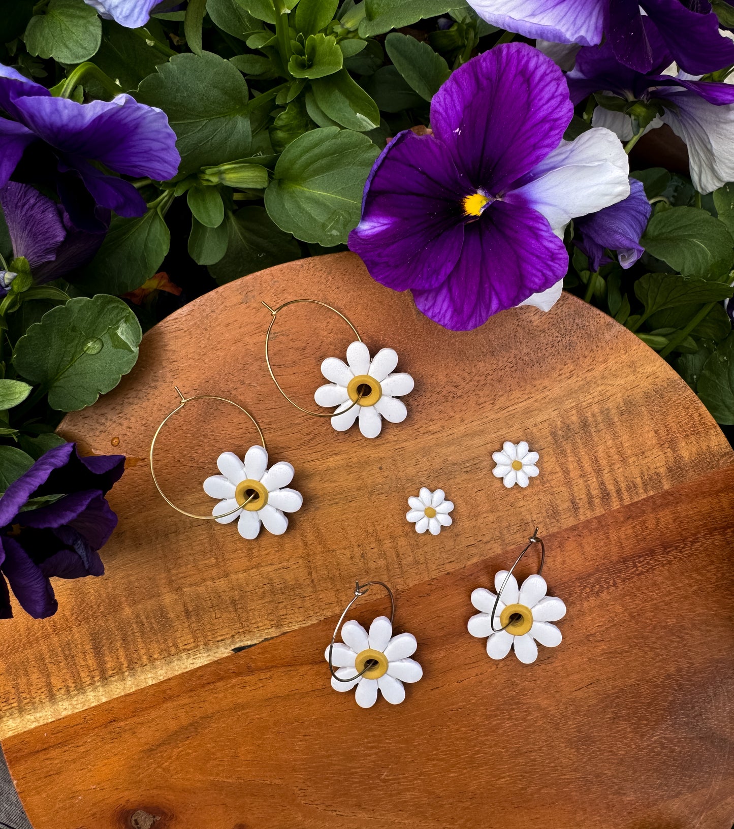 Daisy Dears | Silver & Gold | Dangle & Stud